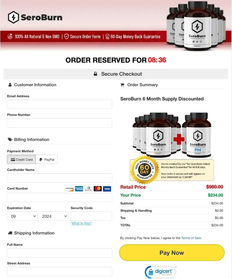 seroburn Supplement -Secure-Checkout